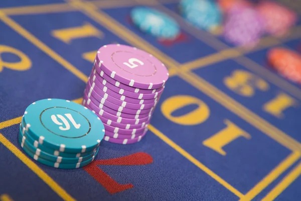 Blackjack table layout showing card positions and betting areas